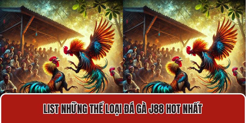 List những thể loại đá gà J88 hot nhất